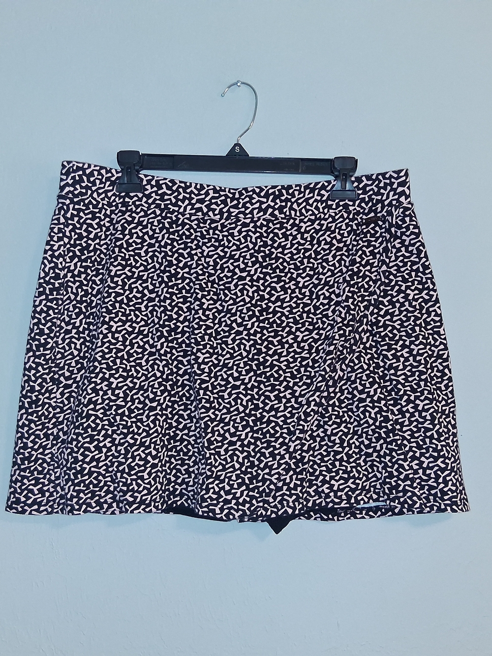 Jones New York Navy and White Mini Skirt